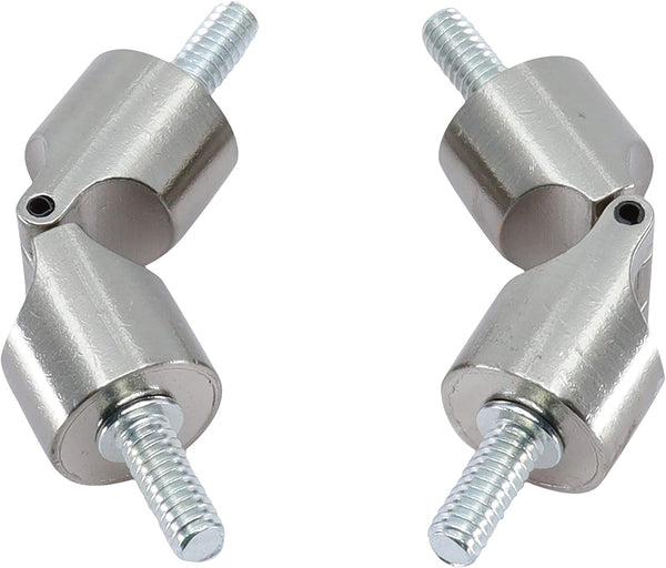 MERIVILLE Hinged Elbow Connector - Designed for Bay Window Curtain Rods or Corner Drapery Rods up to 3/4" Diameter