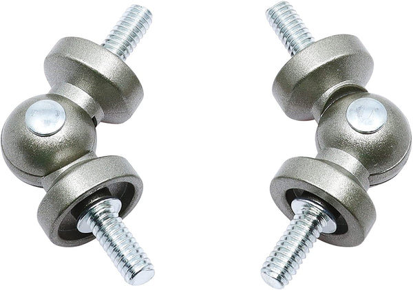 MERIVILLE Hinged Elbow Connector - Designed for Bay Window Curtain Rods or Corner Drapery Rods up to 5/8" Diameter