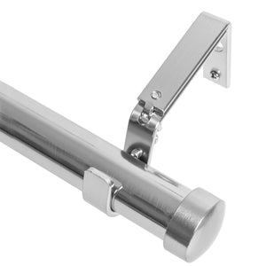 MERIVILLE 1-Inch Diameter End Cap Single Window Treatment Curtain Rod