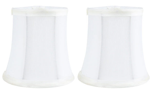 Meriville Faux Silk Clip On Chandelier Lamp Shades, 3.5-inch by 4.5-inch by 4.5-inch