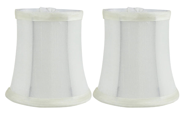 Meriville Faux Silk Clip On Chandelier Lamp Shades, 3.5-inch by 4.5-inch by 4.5-inch