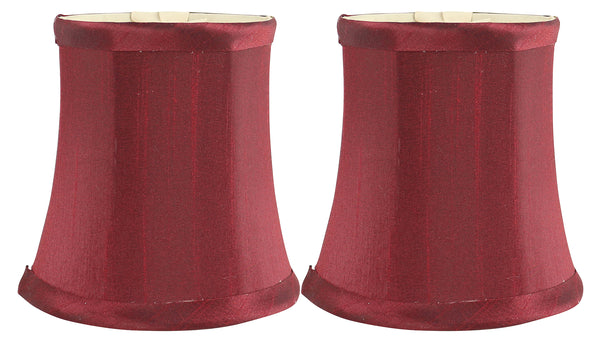 Meriville Faux Silk Clip On Chandelier Lamp Shades, 3.5-inch by 4.5-inch by 4.5-inch