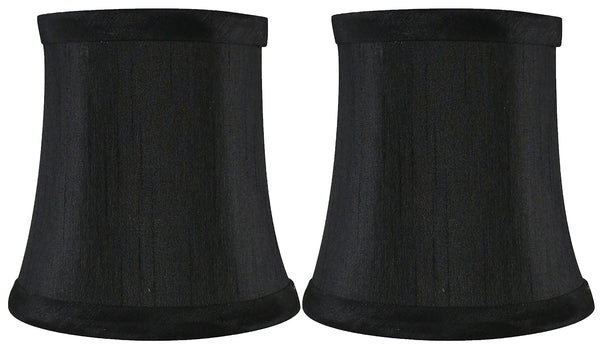 Meriville Faux Silk Clip On Chandelier Lamp Shades, 3.5-inch by 4.5-inch by 4.5-inch