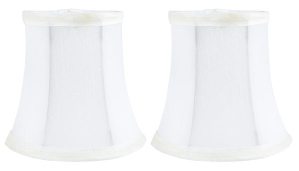 Meriville Faux Silk Clip On Chandelier Lamp Shades, 3.5-inch by 5-inch by 4.75-inch