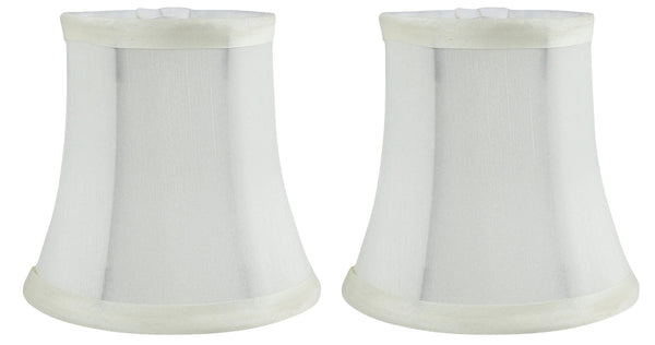 Meriville Faux Silk Clip On Chandelier Lamp Shades, 3.5-inch by 5-inch by 4.75-inch