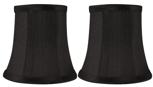 Meriville Faux Silk Clip On Chandelier Lamp Shades, 3.5-inch by 5-inch by 4.75-inch