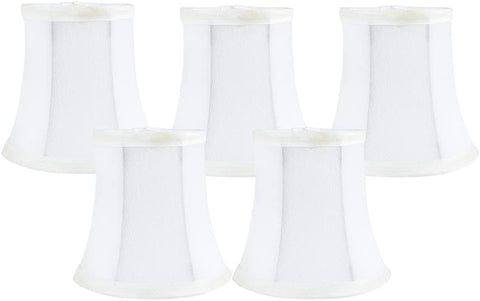 Meriville Faux Silk Clip On Chandelier Lamp Shades, 3.5-inch by 5-inch by 4.75-inch