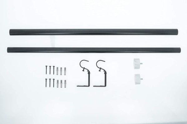 Meriville 1-Inch Diameter Single Window Treatment Curtain Rod, Vico End Cap Finial