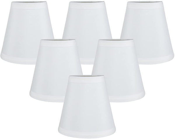 Meriville Clip On Chandelier Lamp Shades, 3-inch by 5-inch by 4.75-inch