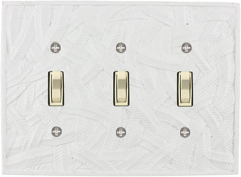 Meriville Island 3 Toggle Wallplate, Triple Switch Electrical Cover Plate