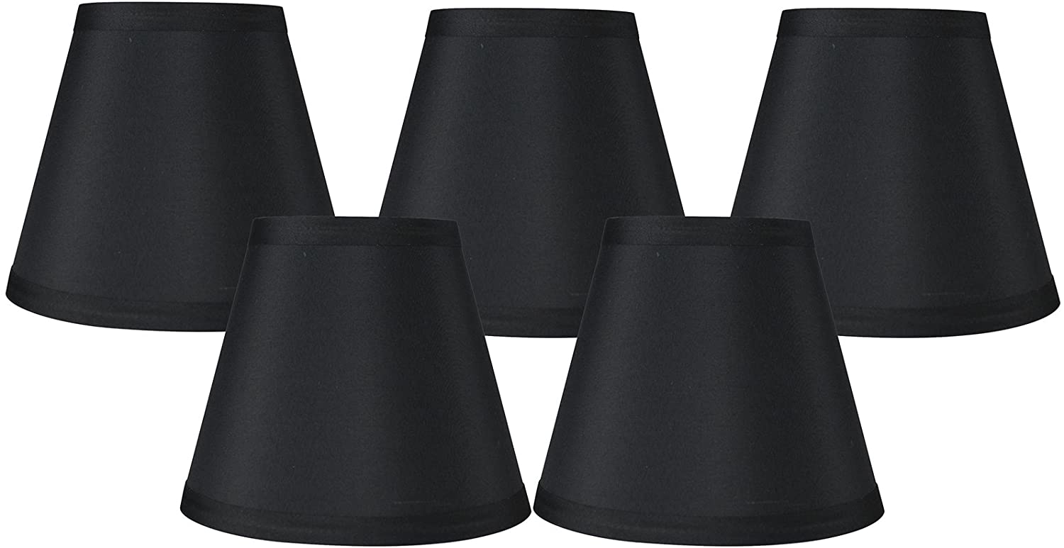 Meriville Clip On Chandelier Lamp Shades, 3.5-inch by 6-inch by 5-inch