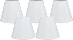 Meriville Clip On Chandelier Lamp Shades, 3.5-inch by 6-inch by 5-inch