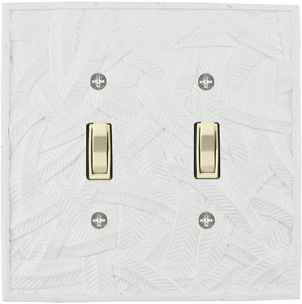 Meriville Island 2 Toggle Wallplate, Double Switch Electrical Cover Plate