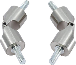MERIVILLE Hinged Elbow Connector - Designed for Bay Window Curtain Rods or Corner Drapery Rods up to 3/4" Diameter