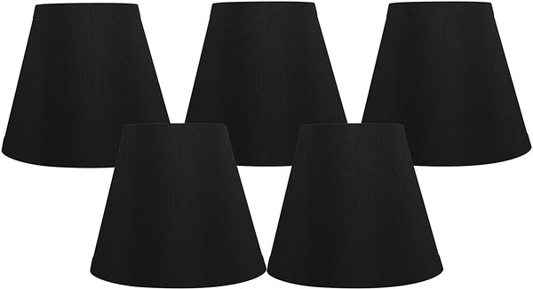 Meriville Clip On Chandelier Lamp Shades, 3-inch by 5-inch by 4.75-inch