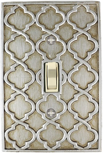 Meriville Moroccan 1 Toggle Wallplate, Single Switch Electrical Cover Plate